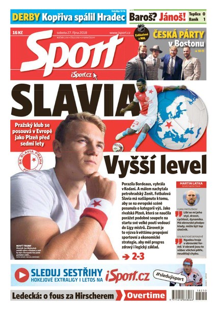 E-magazín Sport - 27.10.2018 - CZECH NEWS CENTER a. s.