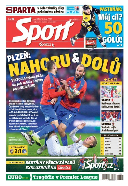 E-magazín Sport - 29.10.2018 - CZECH NEWS CENTER a. s.