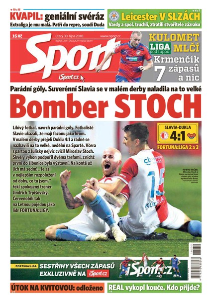 E-magazín Sport - 30.10.2018 - CZECH NEWS CENTER a. s.