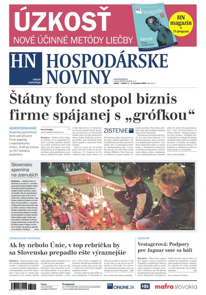E-magazín Hospodárske noviny 02.11.2018 - MAFRA Slovakia, a.s.