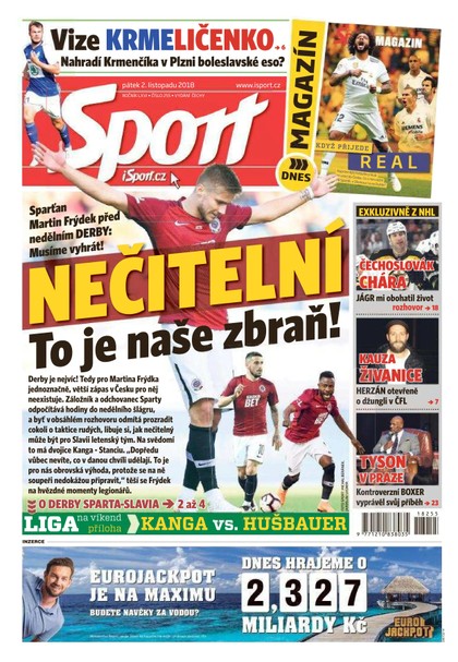E-magazín Sport - 2.11.2018 - CZECH NEWS CENTER a. s.