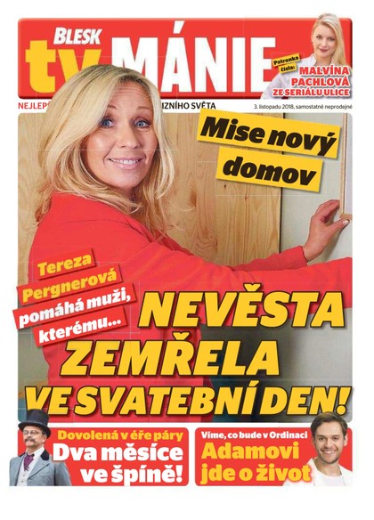 E-magazín Blesk Tv manie - 3.11.2018 - CZECH NEWS CENTER a. s.