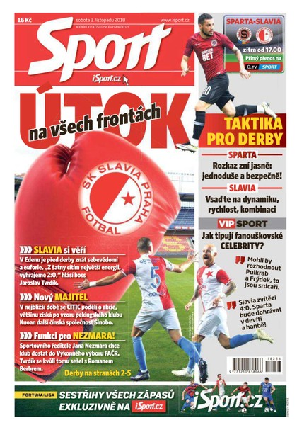 E-magazín Sport - 3.11.2018 - CZECH NEWS CENTER a. s.