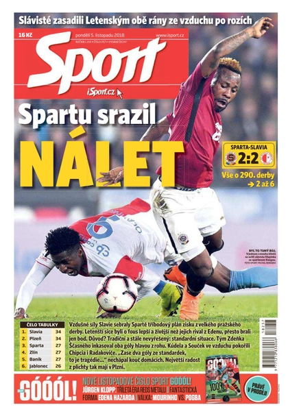 E-magazín Sport - 5.11.2018 - CZECH NEWS CENTER a. s.