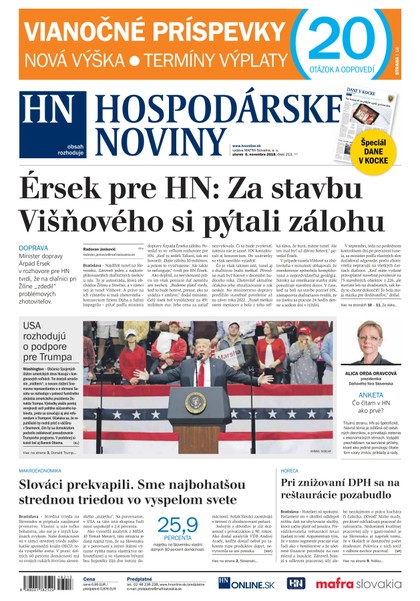 E-magazín Hospodárske noviny 06.11.2018 - MAFRA Slovakia, a.s.