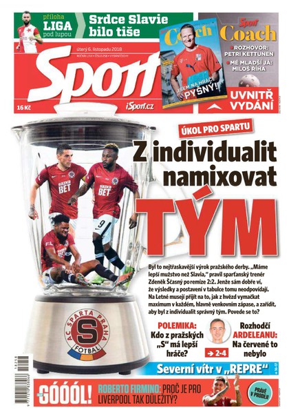E-magazín Sport - 6.11.2018 - CZECH NEWS CENTER a. s.
