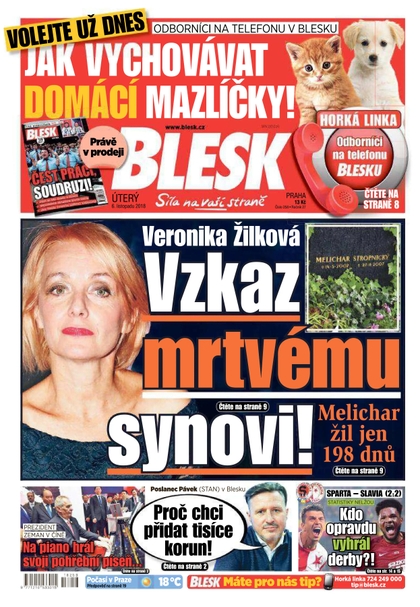 E-magazín Blesk - 6.11.2018 - CZECH NEWS CENTER a. s.
