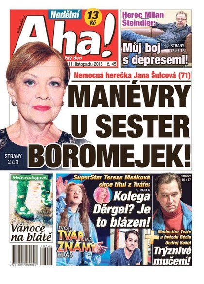 E-magazín Nedělní AHA! - 11.11.2018 - CZECH NEWS CENTER a. s.