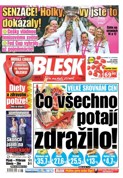 E-magazín Blesk - 12.11.2018 - CZECH NEWS CENTER a. s.