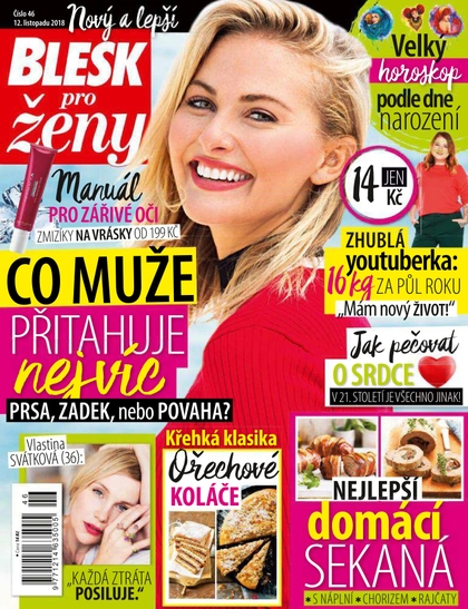 E-magazín Blesk pro ženy - 12.11.2018 - CZECH NEWS CENTER a. s.