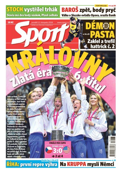 E-magazín Sport - 12.11.2018 - CZECH NEWS CENTER a. s.
