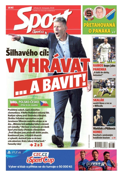 E-magazín Sport - 14.11.2018 - CZECH NEWS CENTER a. s.