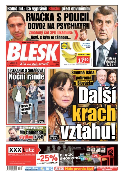 E-magazín Blesk - 15.11.2018 - CZECH NEWS CENTER a. s.
