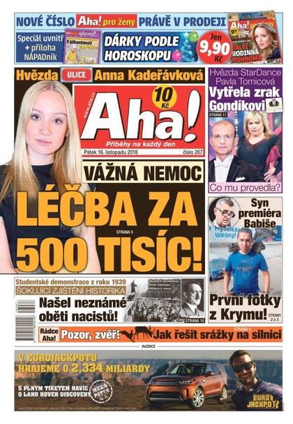 E-magazín AHA! - 16.11.2018 - CZECH NEWS CENTER a. s.