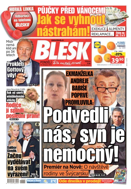 E-magazín Blesk - 19.11.2018 - CZECH NEWS CENTER a. s.