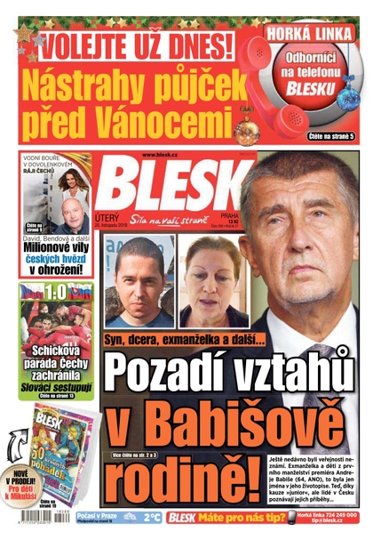 E-magazín Blesk - 20.11.2018 - CZECH NEWS CENTER a. s.