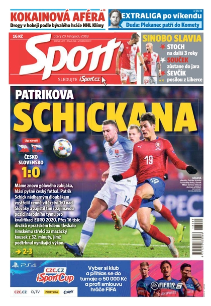 E-magazín Sport - 20.11.2018 - CZECH NEWS CENTER a. s.