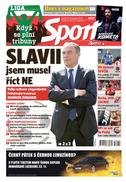 E-magazín Sport - 23.11.2018 - CZECH NEWS CENTER a. s.