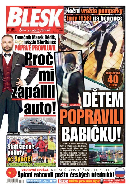 E-magazín Blesk - 4.12.2018 - CZECH NEWS CENTER a. s.