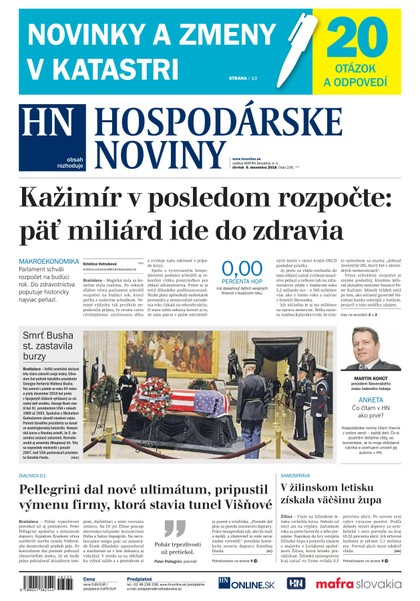 E-magazín Hospodárske noviny 06.12.2018 - MAFRA Slovakia, a.s.