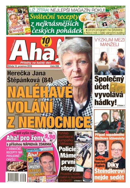 E-magazín AHA! - 12.12.2018 - CZECH NEWS CENTER a. s.