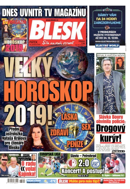 E-magazín Blesk - 14.12.2018 - CZECH NEWS CENTER a. s.