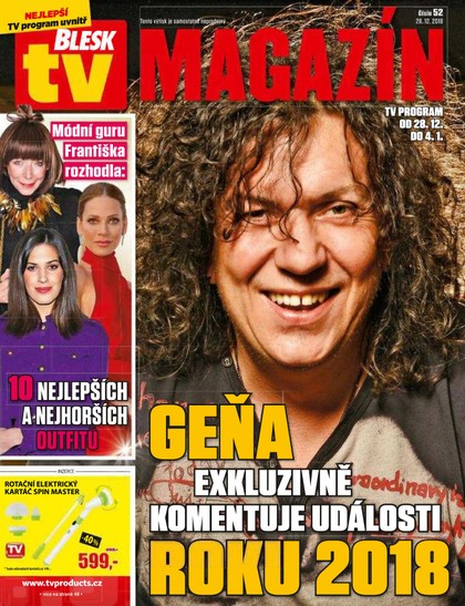 E-magazín Blesk Tv magazín - 28.12.2018 - CZECH NEWS CENTER a. s.