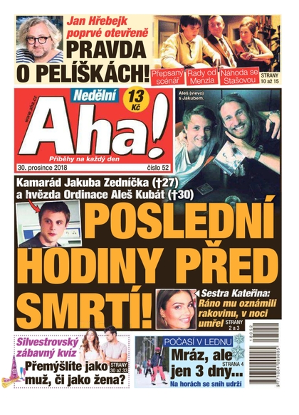 E-magazín Nedělní AHA! - 30.12.2018 - CZECH NEWS CENTER a. s.