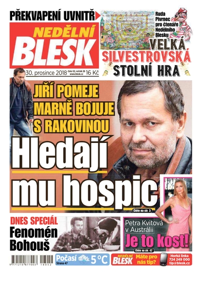 E-magazín Nedělní Blesk - 30.12.2018 - CZECH NEWS CENTER a. s.
