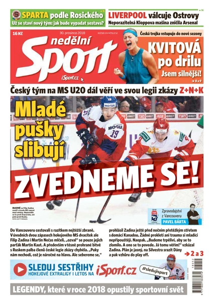 E-magazín Nedělní Sport - 30.12.2018 - CZECH NEWS CENTER a. s.