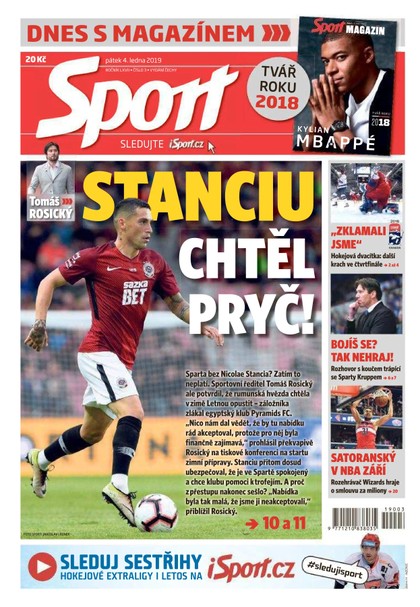 E-magazín Sport - 4.1.2019 - CZECH NEWS CENTER a. s.