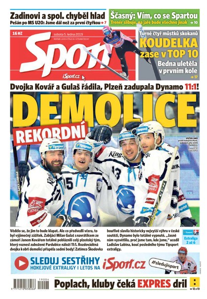 E-magazín Sport - 5.1.2019 - CZECH NEWS CENTER a. s.