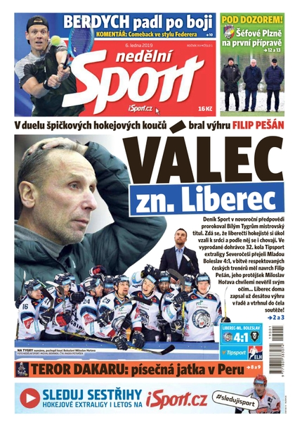 E-magazín Nedělní Sport - 6.1.2019 - CZECH NEWS CENTER a. s.