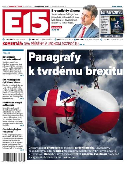 E-magazín E15 - 7.1.2019 - CZECH NEWS CENTER a. s.