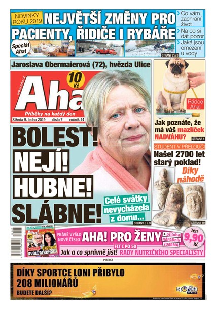E-magazín AHA! - 9.1.2019 - CZECH NEWS CENTER a. s.