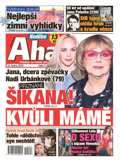 E-magazín Nedělní AHA! - 13.1.2019 - CZECH NEWS CENTER a. s.