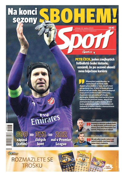 E-magazín Sport - 16.1.2019 - CZECH NEWS CENTER a. s.