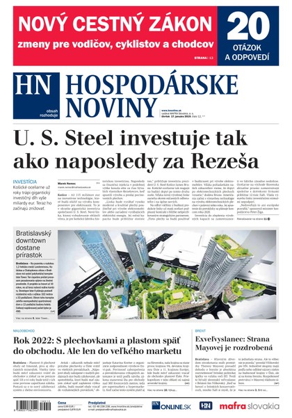 E-magazín Hospodárske noviny 17.01.2019 - MAFRA Slovakia, a.s.
