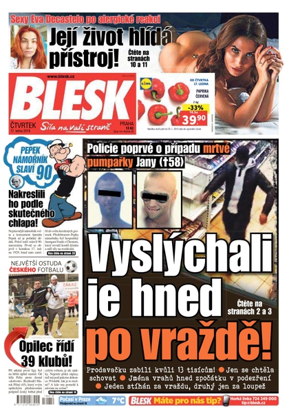 E-magazín Blesk - 17.1.2019 - CZECH NEWS CENTER a. s.