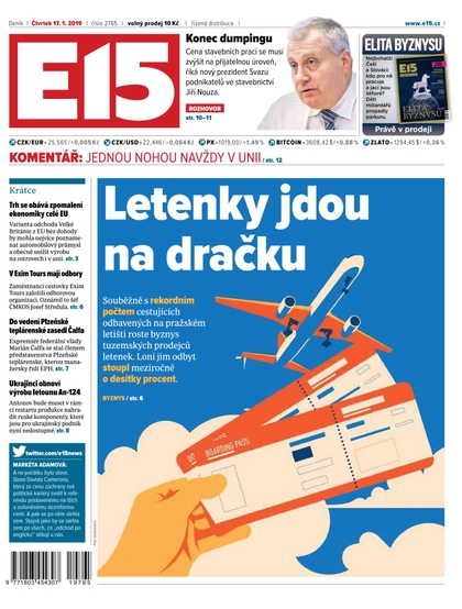 E-magazín E15 - 17.1.2019 - CZECH NEWS CENTER a. s.