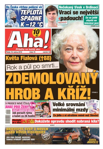 E-magazín AHA! - 18.1.2019 - CZECH NEWS CENTER a. s.