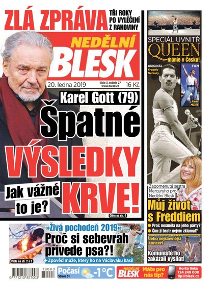 E-magazín Nedělní Blesk - 20.1.2019 - CZECH NEWS CENTER a. s.