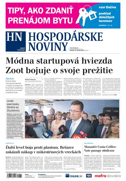 E-magazín Hospodárske noviny 21.01.2019 - MAFRA Slovakia, a.s.