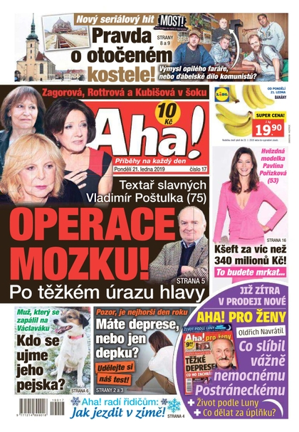 E-magazín AHA! - 21.1.2019 - CZECH NEWS CENTER a. s.