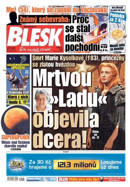 E-magazín Blesk - 22.1.2019 - CZECH NEWS CENTER a. s.