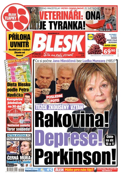 E-magazín Blesk - 28.1.2019 - CZECH NEWS CENTER a. s.
