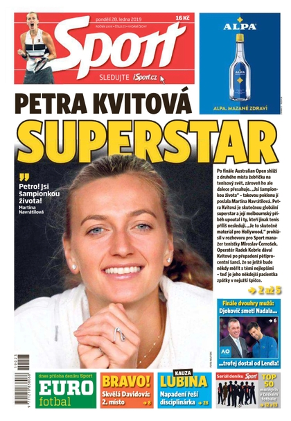 E-magazín Sport - 28.1.2019 - CZECH NEWS CENTER a. s.