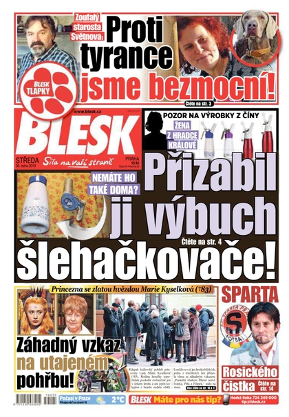E-magazín Blesk - 30.1.2019 - CZECH NEWS CENTER a. s.