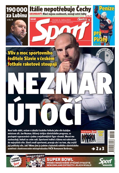 E-magazín Sport - 31.1.2019 - CZECH NEWS CENTER a. s.