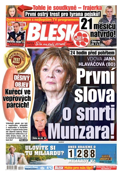 E-magazín Blesk - 1.2.2019 - CZECH NEWS CENTER a. s.